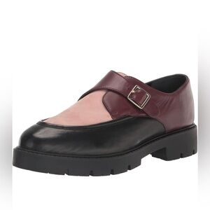 Seychelles Burgundy, Pink, and Black Loafers